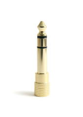 Golden audio jack adapter