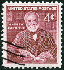 USA - 1960: shows Andrew Carnegie (1835-1919), industrialist