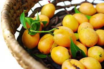 Naklejka na ściany i meble Exotic Thai Fruit, Marian plum