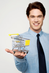 Add to cart, e-commerce concept