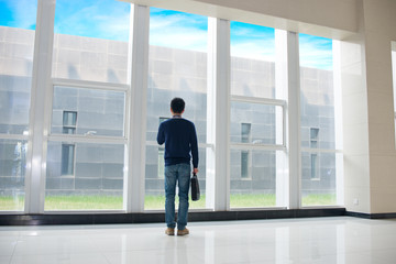 Man standing in the hall