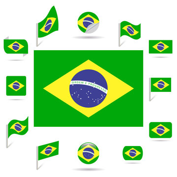 Flags of Brazil.