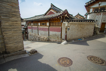 Obraz premium Bukchon Hanok Village in Seoul South Korea