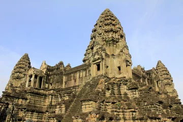 Wandcirkels aluminium Angkor Wat, Cambodia © tatsianat