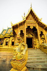 Fototapeta premium wat phrabahtseeroy, chiangmai Thailand