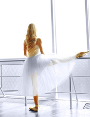 Beautiful balerina practicing in ballet class © Africa Studio