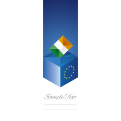 EU elections in Ireland vector