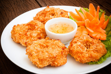 Fried shrimp cake, Thai food