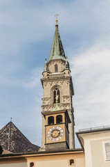 Fototapeta na wymiar Kościół Franciszkanów (Kościół Franciszkanów) w Salzburg, Austria