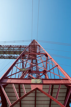 Lower  view of the Biscay Bridge