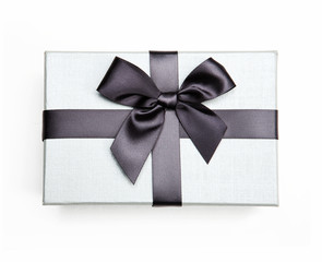 White box with a bow