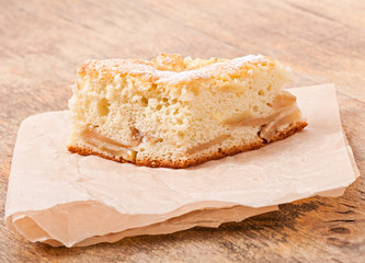 Fresh slice of apple pie