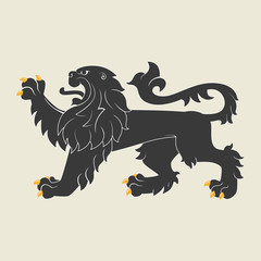Heraldic lion