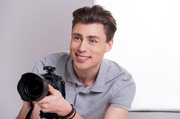Photographer at work.