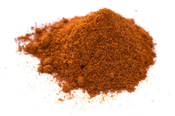 Paprika Powder (isolated on white)