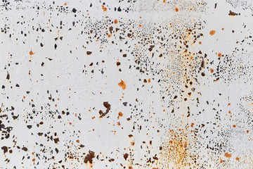 abstract background of rusty painted metal