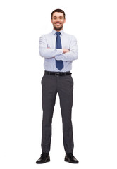 handsome buisnessman with crossed arm