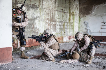 Fototapeta premium Fighting marines