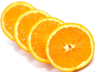 orange on white background