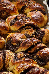 Homemade poppy seed buns