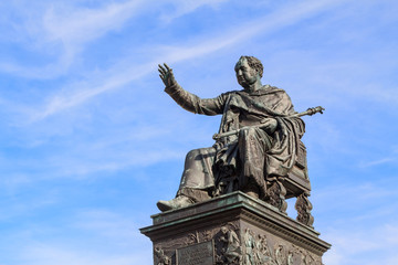Fototapeta na wymiar Statue of King Maximilian Joseph of Bavaria