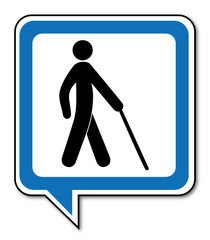Logo personne handicapée.
