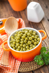 Canned peas