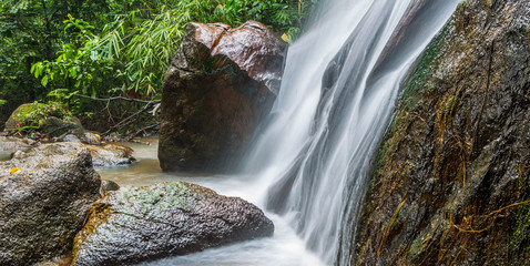 A waterfall in the jungle, Malaysia