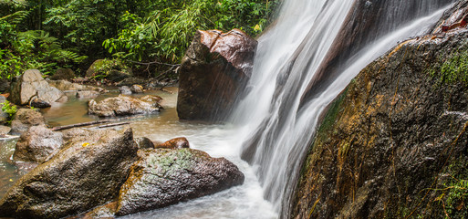 A waterfall in the jungle, Malaysia