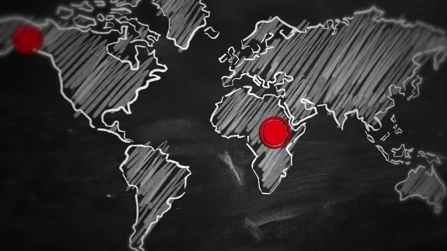 World Dot Red  Connection on Blackboard