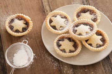 Delicious Christmas mince pies with stars © Stephen Gibson