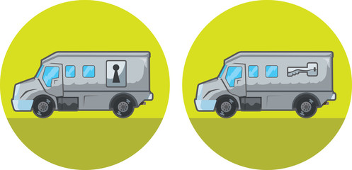 Armored car icon