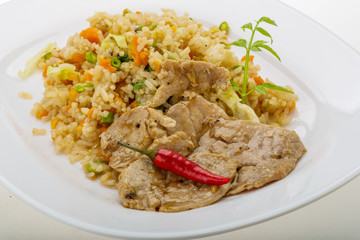 Fried rice with pork