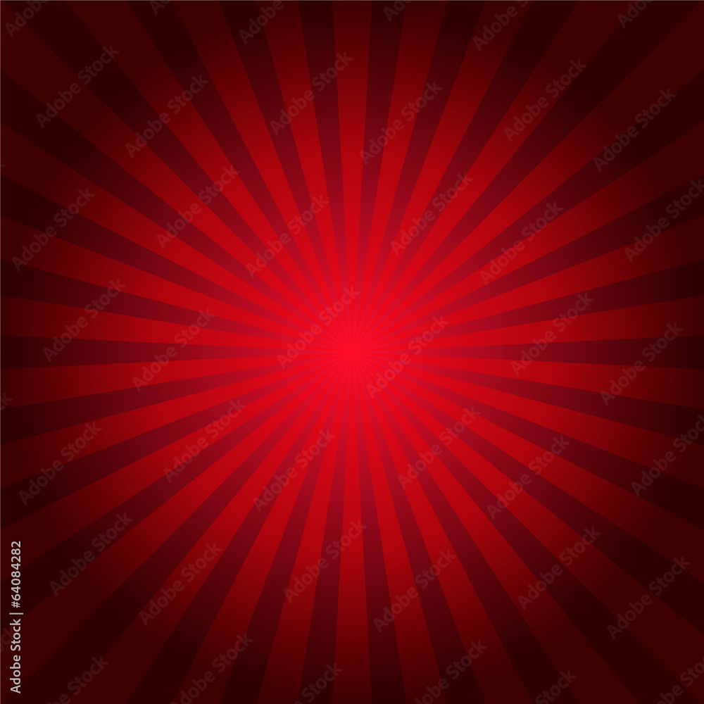 Poster Red rays texture background