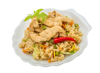 Fried rice with chicken