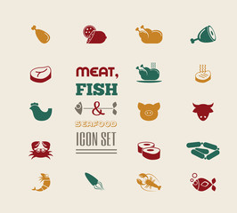 Meat Icon Set