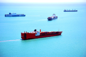 Traffic of cargo ships