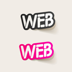 realistic design element: WEB