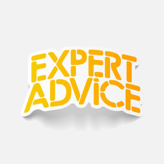 realistic design element: Expert Advice