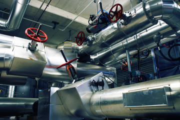 Industrial zone, Steel pipelines and equipment