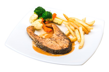 Salmon steak