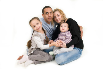 family with two children