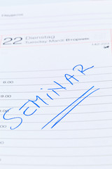 Eintrag im Kalender: Seminar