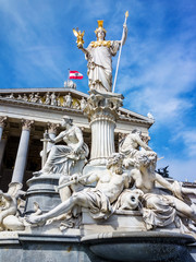 Obraz premium Österreich, Wien, Parlament