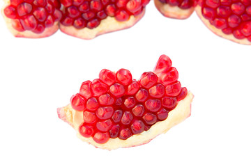 sliced ​​pomegranate