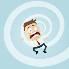 business mann fallen problem risiko