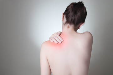 Woman with back pain