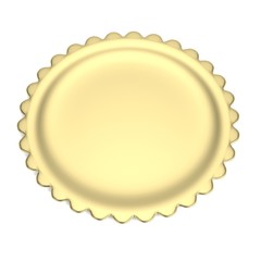 realistic 3d render of plate