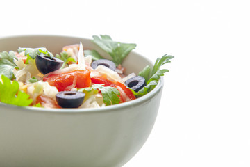 Closeup of salad