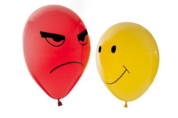 Luftballons unterschiedlicher Stimmung